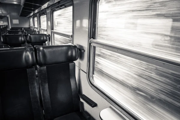 Interieur van oude trein, Slowakije — Stockfoto