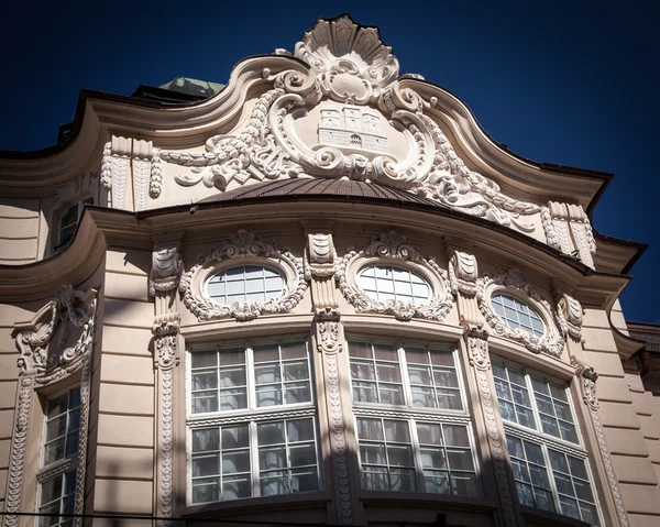 Facade of old building at Bratislava, Slovakia — Stock Photo, Image