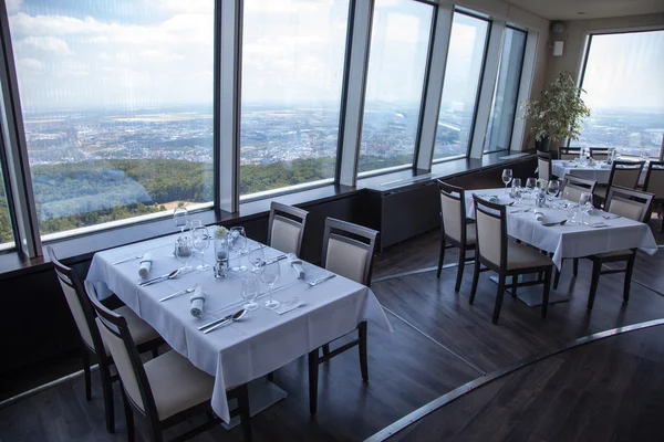 Vista do restaurante Altitude em Bratislava, Eslováquia — Fotografia de Stock