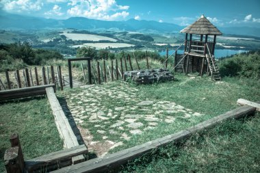 Celtic hill fort at Havranok - Slovakia clipart