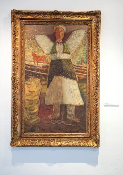 Картина Базовского в галерее Людовита Фуллы, Словакия — стоковое фото