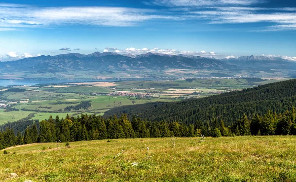 Vakkert Fjellandskap Høyt Fjell Tatras Ved Slovakia Fra Fjellet Predna – stockfoto