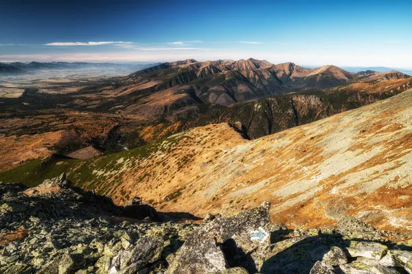 Piękny Krajobraz Górski Tatry Zachodnie Słowacji Widok Szczytu Krivan Tatrach — Zdjęcie stockowe