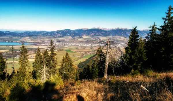 Beautiful Mountains Landscape View Hill Demanovska Hora Dam Liptovska Mara — Stock Photo, Image