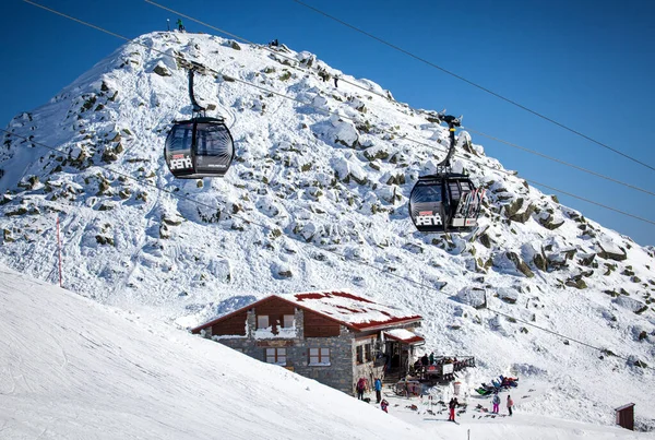 Demanovska Dolina Slowakei Februar 2015 Gondelbahn Skigebiet Jasna Der Niederen — Stockfoto