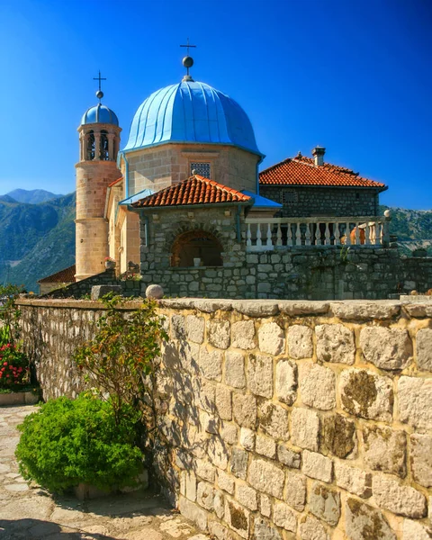 Kotor Montenegro August 2010 Church Our Lady Rocks Small Islet — Stock Photo, Image