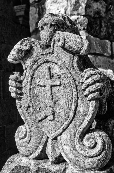 Kotor Montenegro August 2010 Old Sculptures Church Our Lady Rocks — Stock Photo, Image