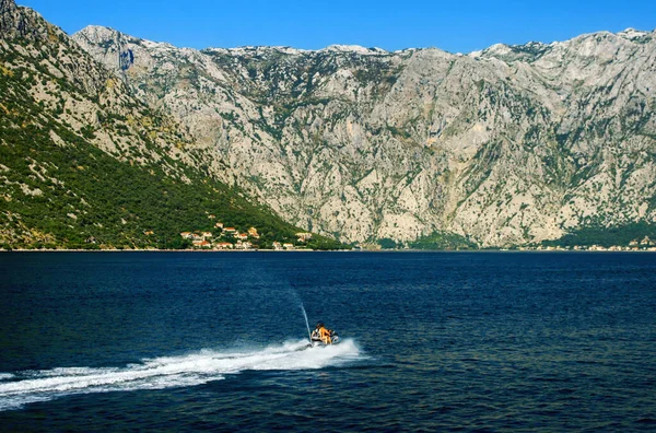 Water Scooter Adriatic Sea Bay Kotor Montenegro — Stock Photo, Image