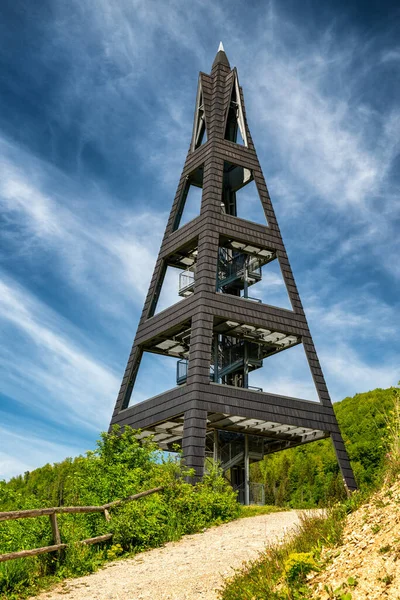Lookout Tower Called Heart Terchova Slovakia — стокове фото