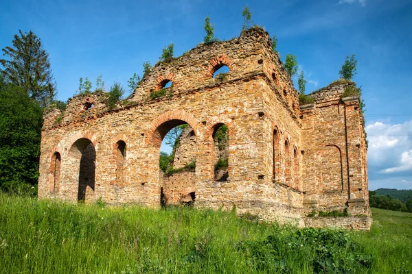 Teknik harabe içinde poz veren kız. Slovakya 'da Frantiskova Huta adlı Demir Eritme Tesisi.