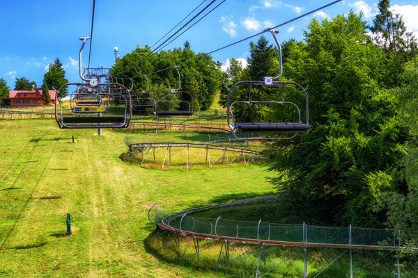 Oscadnica Slovakia July 2021 Ski Lift Chair Resort Oscadnica — 图库照片