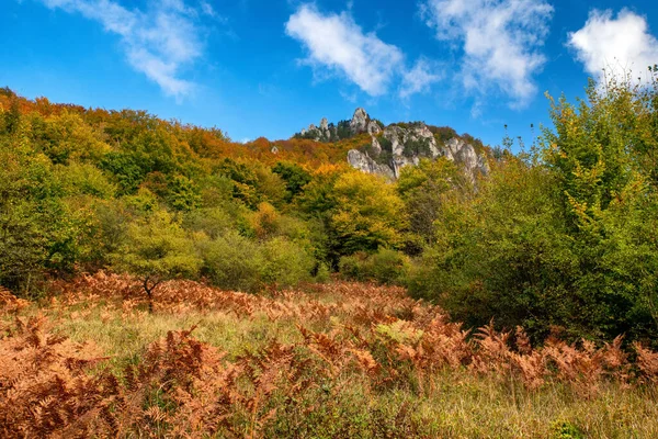 Autumn Country Mountains Sulov Rocks Slovakia — Stock fotografie