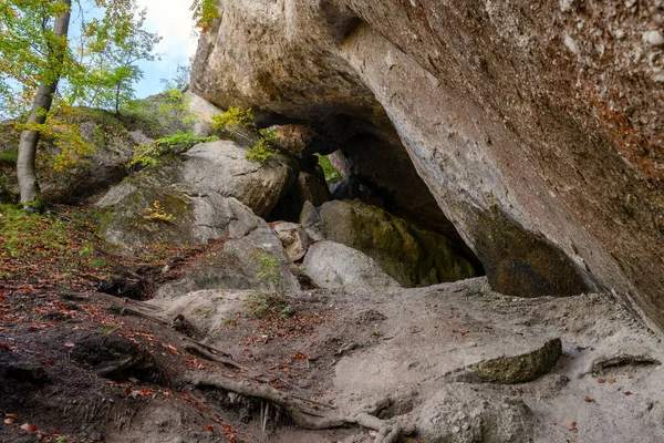 Cave Called Dragon Hole Sulov Rocks Slovakia — Stock Photo, Image
