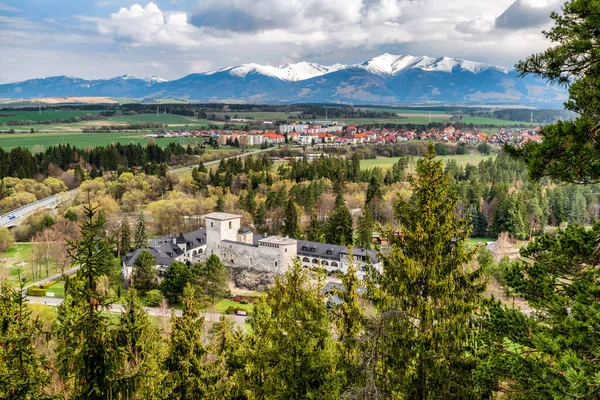 Liptovsky Hradok Eslováquia Maio 2022 Chateau Grand Castle Ponto Vista — Fotografia de Stock