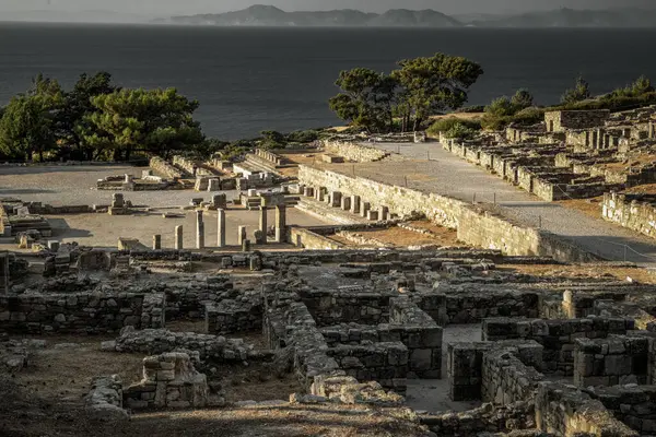 Давнє Місто Камірос Острові Родос Греція — стокове фото