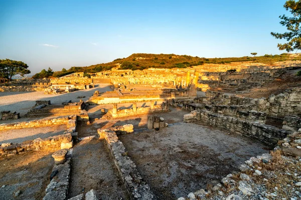 Archaeological Site Ancient Kamiros Town Rhodes Island Greece — Foto Stock