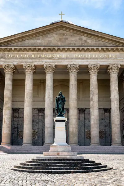 Esztergom Hungary May 2022 Front View Esztergom Basilica Large Pillars — Stock fotografie