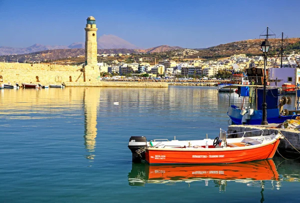 Rethymno Greece September 2013 Lighthouse Old Town City Rethymno Crete — Stockfoto