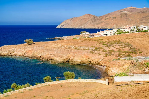 Dorp Panormos Kreta Griekenland Prachtige Zee Landschap — Stockfoto