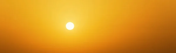 Colorful Sunset Sunlight Sun Yellow Sky Panoramic Wallpaper — Foto Stock