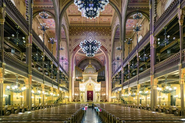 Будапест Гунгария Мая Великая Еврейская Синагога Самая Большая Европе Мая — стоковое фото