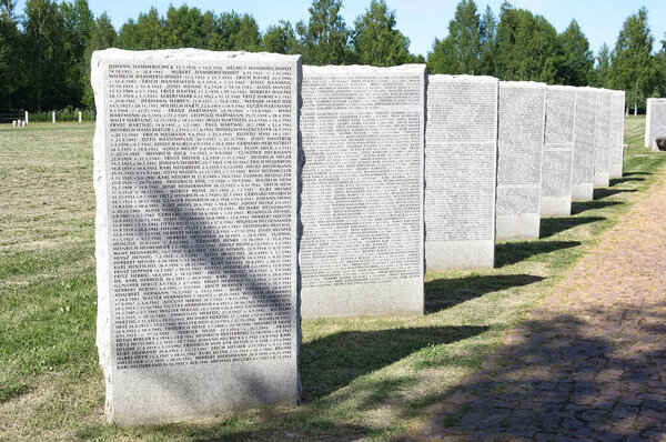 Russia, Rzhev - June 19, 2021 monuments in the German cemetery