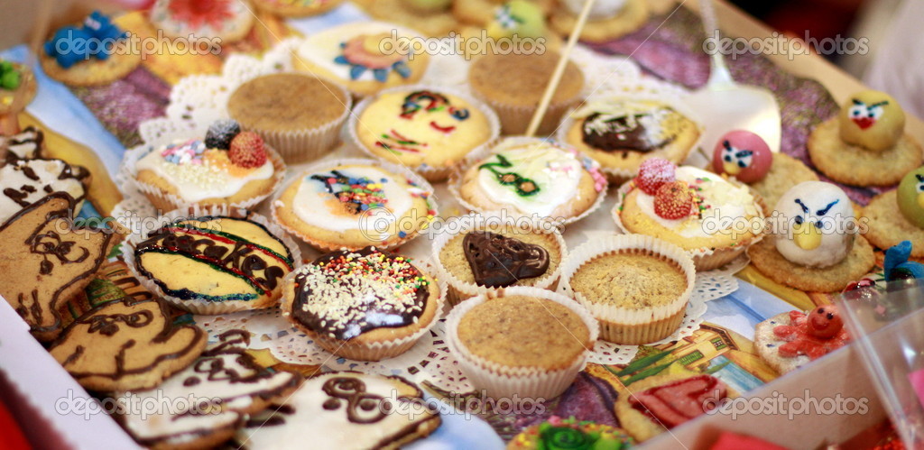 各种好吃的东西– 图库图片