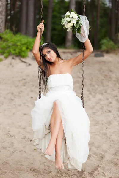 Runaway bride — Stock Photo, Image