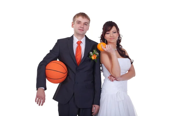 Orange wedding — Stock Photo, Image