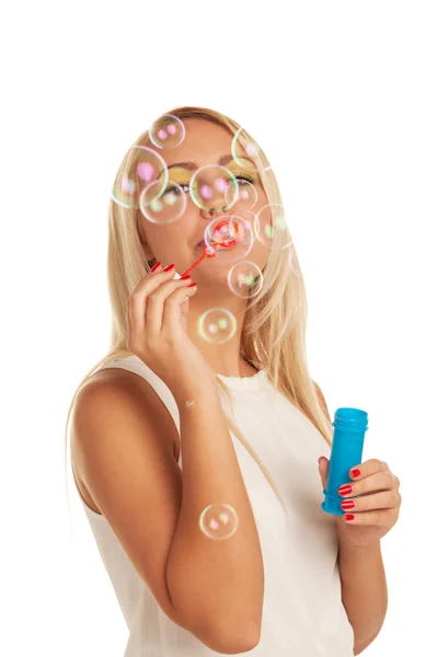 Behind the bubbles — Stock Photo, Image