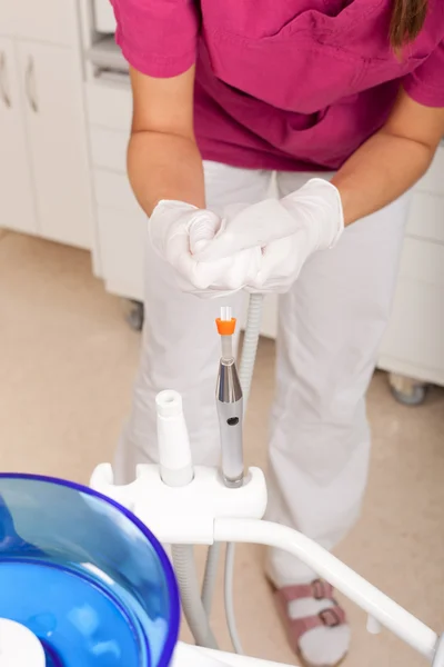 Stomatology is fun: clean up equipment — Stock Photo, Image