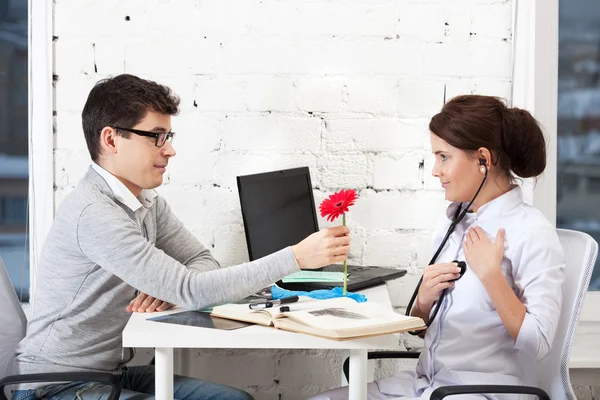 Doctor in shock — Stock Photo, Image