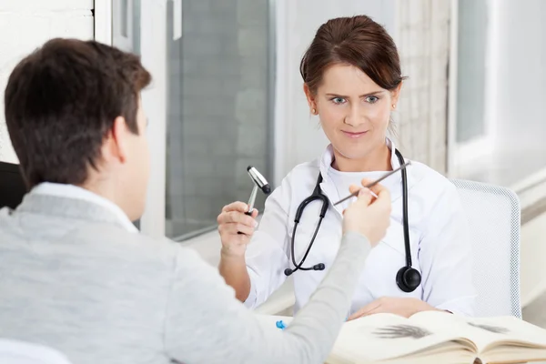 Joshing doctor — Stock Photo, Image