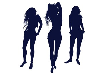 Female silhouette clipart