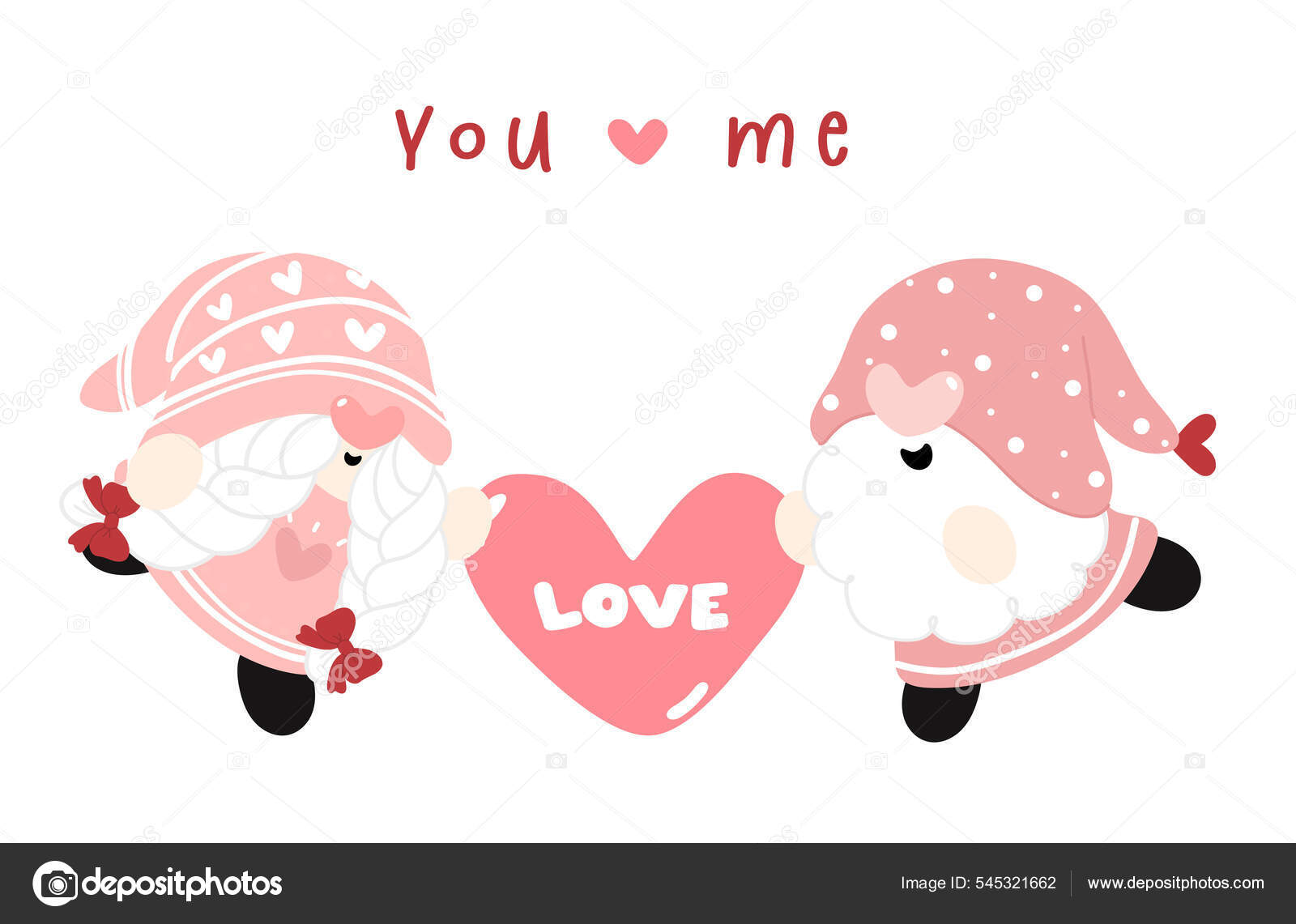 Couple Mignon Valentine Gnomes Dans Relation Tenant Coeur Avec Texte Image Vectorielle Par Natsicha C Illustration Couple Mignon Valentine Gnomes Dans Relation Tenant Coeur Avec Texte Image Vectorielle Par Natsicha C Illustration