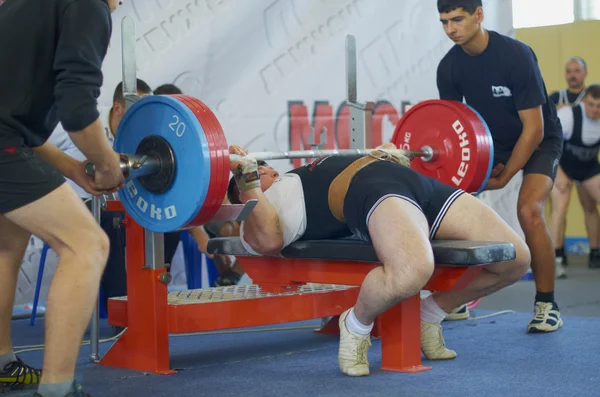 Wedstrijden op powerlifting — Stockfoto