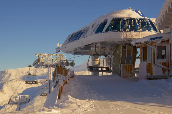 Ski resort Frankrijk espace killy — Stockfoto