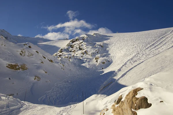 Ski resort Frankrijk espace killy — Stockfoto