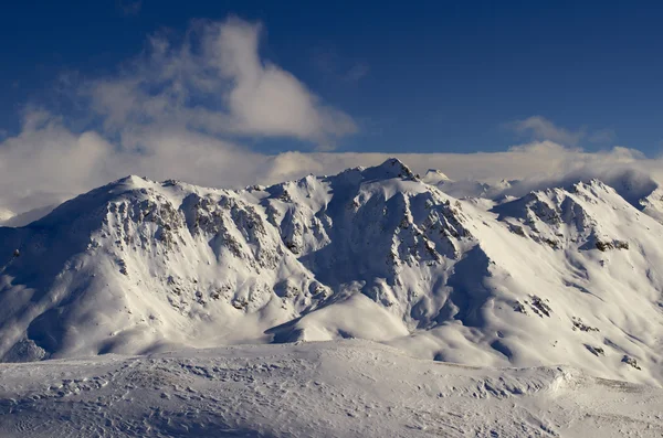 Ski resort Frankrijk espace killy — Stockfoto