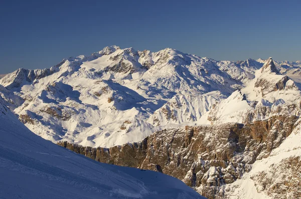 Ski resort Frankrijk espace killy — Stockfoto