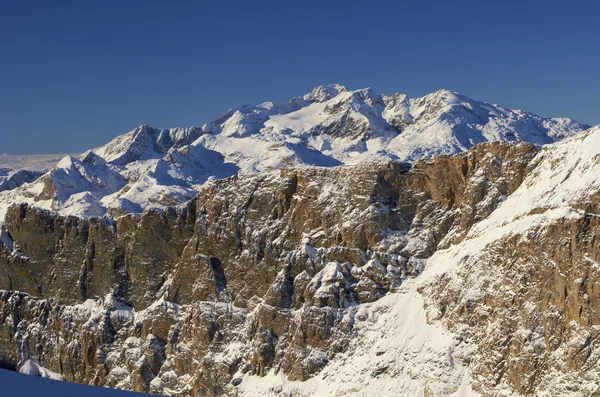 Skigebiet frankreich espace killy — Stockfoto