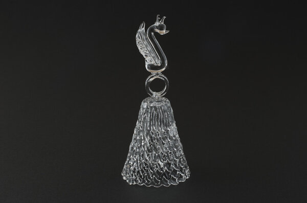 Crystal bell from Gzhel, Russia.