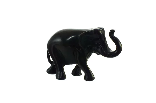 Zwarte figuur van de olifant. — Stockfoto