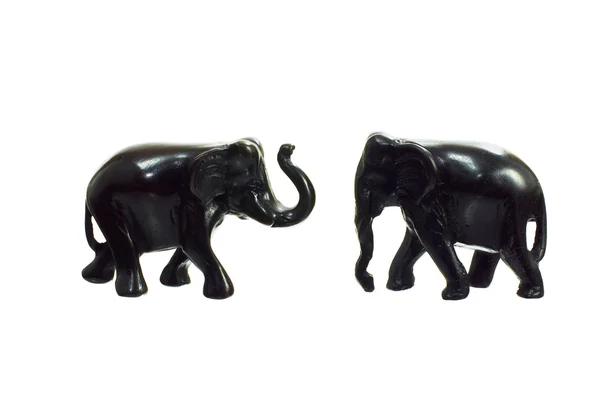 Figura nera dell'elefante . — Foto Stock