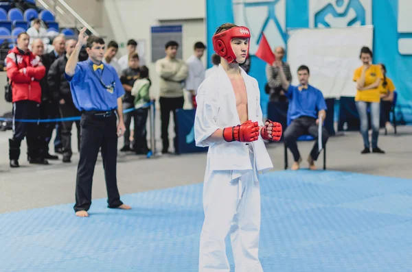 Meisterschaft der Region Moskau auf dem Karate-Kyokushinkai. — Stockfoto