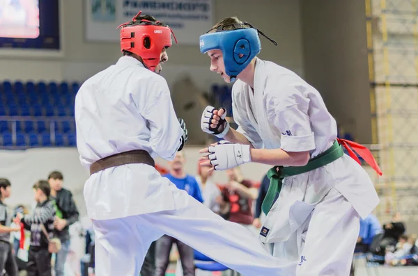 Mästerskapet i Moskvaregionen på kyokushinkai karate. — Stockfoto