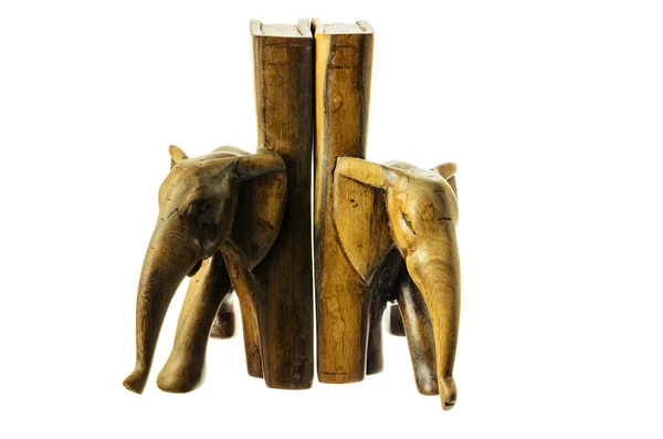 Figura in legno di un elefante . — Foto Stock