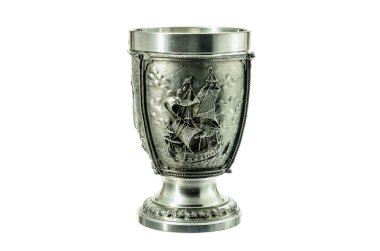 metal şarap cam oyma ile.