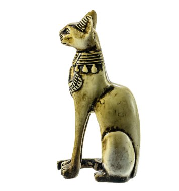 Porselen biblo bir kedi.