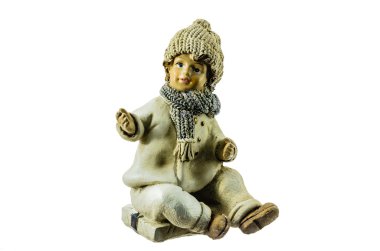 bir çocuğun seramik figürler.